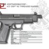 Springfield XD(M) 10mm 5.3" Barrel Black Grip/Frame Black Melonite Slide