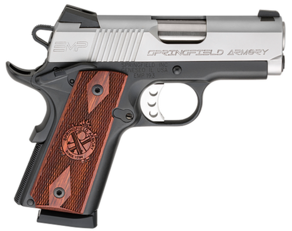 Springfield Gear Up Package EMP 1911 9mm, Holster, Bag, Case, SS, 5x9rd Mags, CA Legal