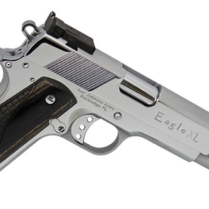 Iver Johnson 1911 Eagle XL Long Slide 70 Series 45 ACP, 6" Barrel, Walnut Grip, Chrome Steel Frame, Chrome Slide, 8rd