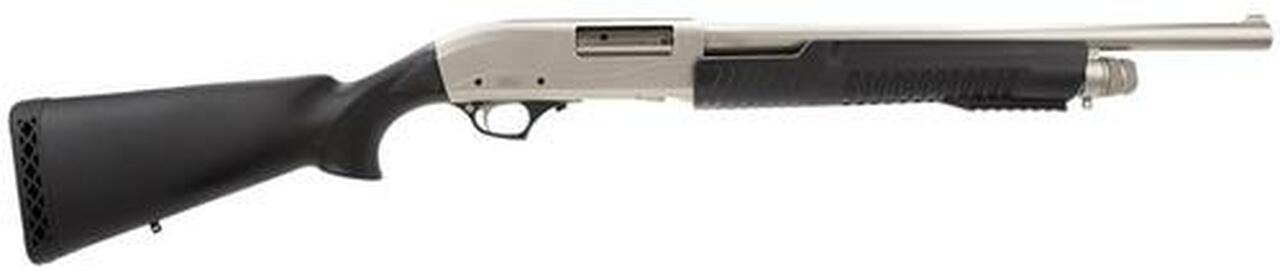 TriStar Cobra Pump 12 Ga 18.5" 3" Nickel Black Synthetic Finish