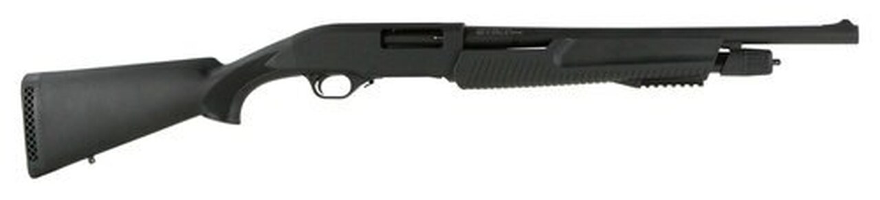 TriStar Cobra II Tactical, Pump-Action 12 Ga, 18.5", 3", 5rd, Black
