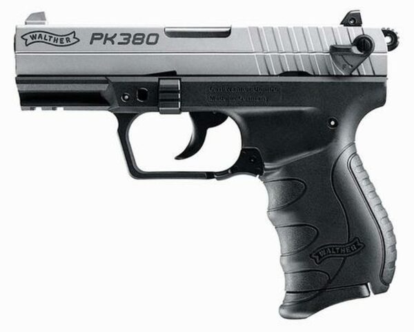 Walther PK380 .380 ACP Nickel, 3.66" Barrel, 8rd