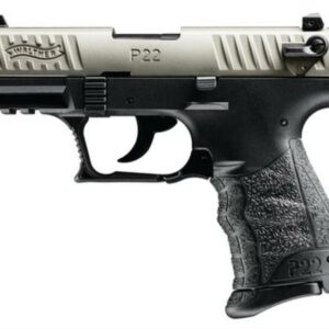 Walther Model P22 .22Lr 3.4 Inch Threaded Barrel Nickel Finish Picatinny Rail 10 Round
