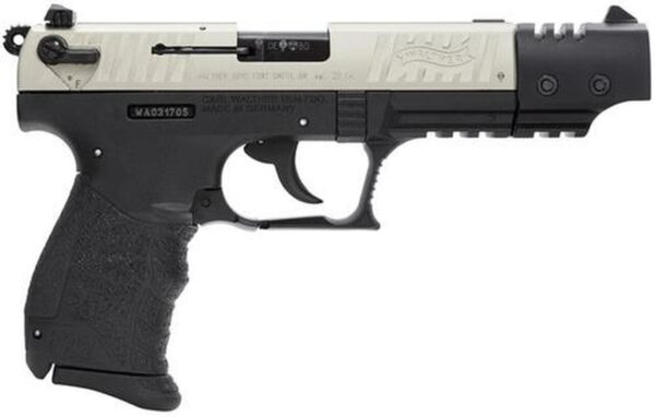 Walther P22 Target .22 L.R. 5" Barrel Nickel 10 Round, 2 Mags