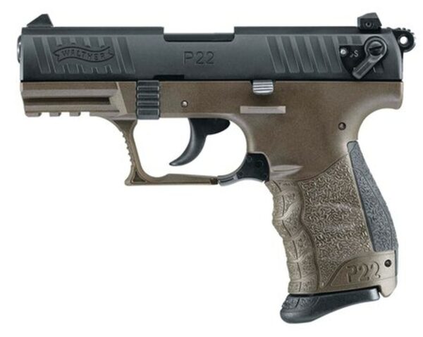 Walther P22 Military Pistol, 3.42", OD Green