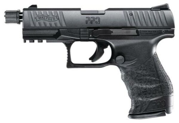 Walther PPQ Tactical M2 .22 L.R. 4" Barrel Black, Adapter 1 Mag 10 Rd Mag