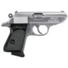 Walther PPK .380 ACP 3.3" Barrel Stainless Finish 6 Round, 2 Mags