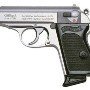 Walther PPK .380 ACP 3.3" Barrel Stainless Finish 6 Round, 2 Mags