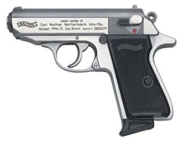 Walther PPK/S 380 ACP, Stainless, 2x7rd Mags