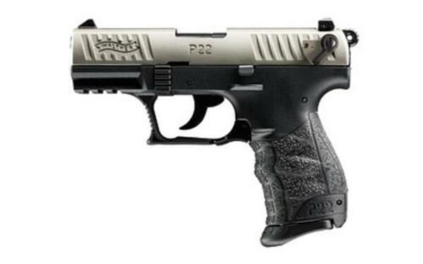Walther P22 QD 22 (LR) 3.42" Barrel Nickel Slide 10rd Mag