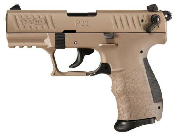 Walther P22 QD 22 (LR) 3.42" Barrel Flat Dark Earth 10rd Mag
