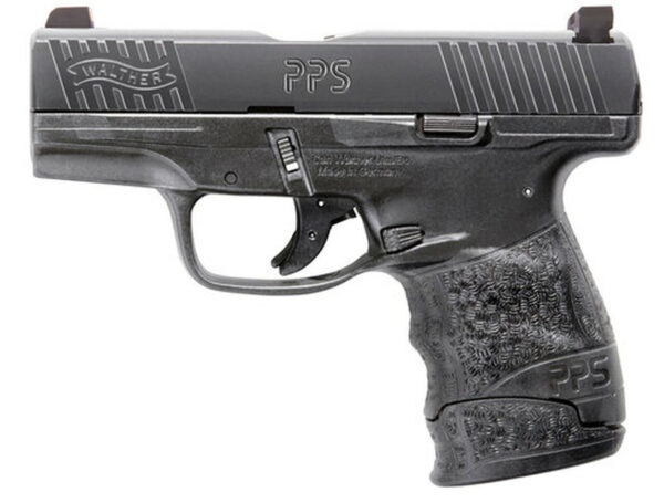 Walther PPS M2 9mm, 3.2" Barrel, XS F8 Night Sights, Black, 6rd/7rd