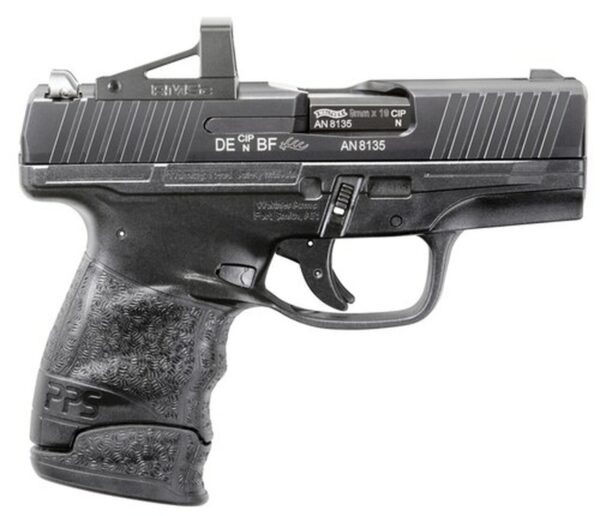 Walther PPS M2, Optic 9MM, 3.2" Barrel, RMSc Red Dot Optic 6 & 7rd Mag