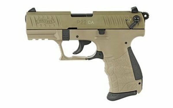 Walther P22, .22 LR, 3.42" Barrel, 10rd, Flat Dark Earth, California Compliant