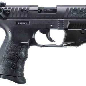 Walther P22 QD, .22 LR, 3.42" Barrel, Red Laser, Black, 10rd