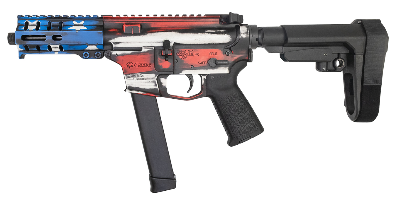 Banshee 300 MkGs 9mm Semi-Automatic Pistol with Battle Worn US Flag Cerakote Finish - AR-15 Pistols | The Gun Shop