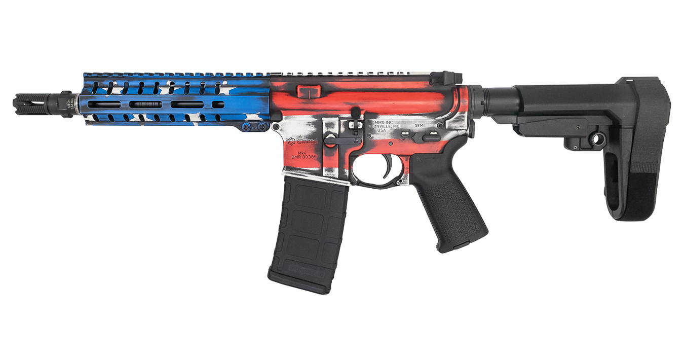 Banshee 300 Mk4 300 AAC Blackout Semi-Automatic Pistol with Battle Worn US Flag Cerakote Finish - AR-15 Pistols | The Gun Shop