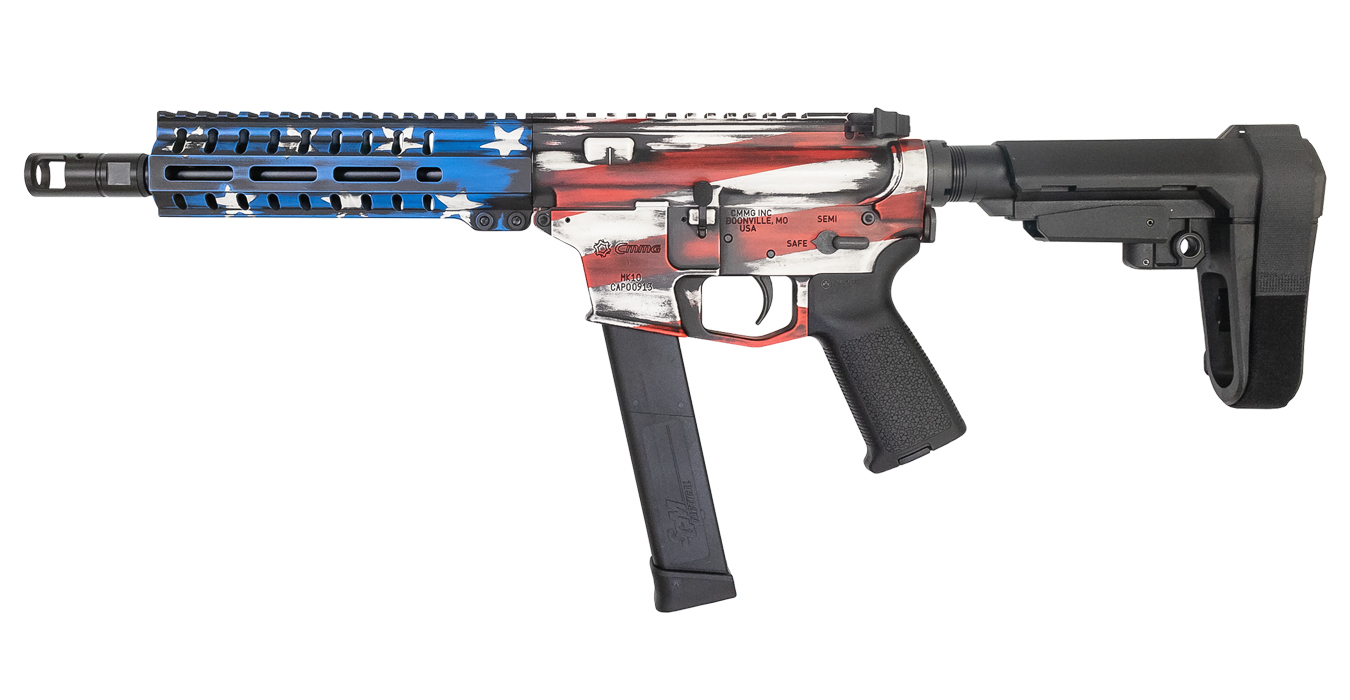 Banshee 300 Mk10 10mm Pistol with Battle Worn US Flag Cerakote Finish - AR-15 Pistols | The Gun Shop