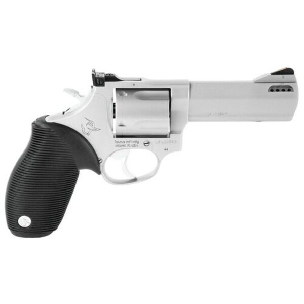 Taurus 44 Tracker 44 RemMag 4" Barrel Adjustable Sights Ported Ribber Grip SS Finish 5rd