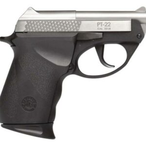 Taurus PT22, Sub-Compact, 22 LR, 2.8" Barrel, Polymer Frame, Black/Stainless Finish, 8Rd, 1 Magazine