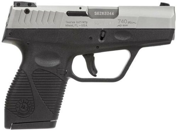 Taurus 740 Slim SA/DA 40S&W 3" Barrel, Black Polymer Grip SS Slide, 6rd - Taurus | The Gun Shop