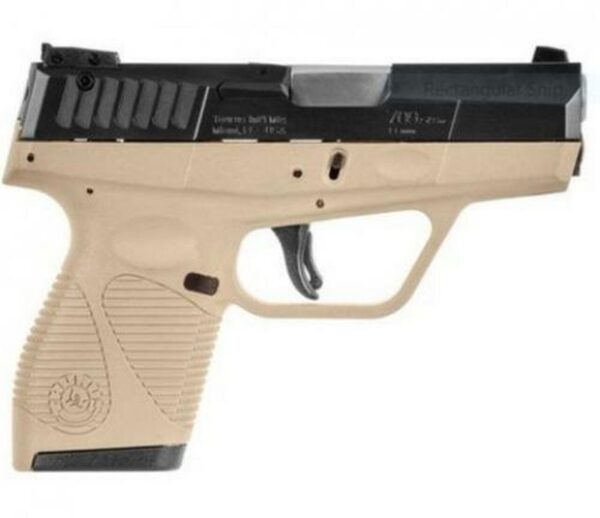 Taurus 709 SLIM 9mm 3.2" Barrel Flat Dark Earth Polymer Grip Black Stainless Steel, 7rd