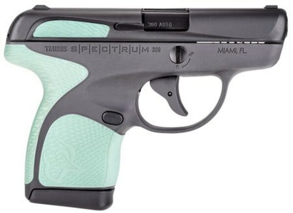 Taurus Spectrum, .380 ACP, 2.8", 6/7rd, Black, Mint Accents - Concealed Carry Guns | The Gun Shop