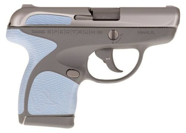 Taurus Spectrum, .380 ACP, 2.8" Barrel, 6rd, Gray Frame, Serenity Grips and Stainless Slide - Concealed Carry Guns | The Gun Shop