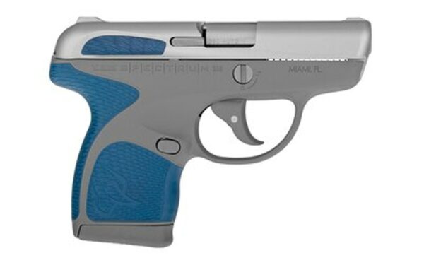 Taurus Spectrum 380 380ACP, 2.8" Barrel, SS, Indiglo Blue Overmold, 6rd/7rd Mags