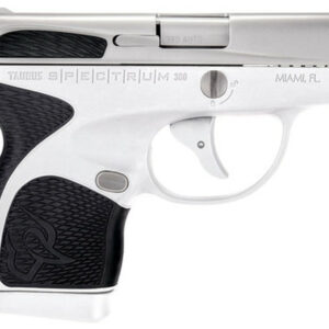 Taurus Spectrum Double 380 ACP 2.8", /7+1 Black Polymer Grip SS/White, 6 rd