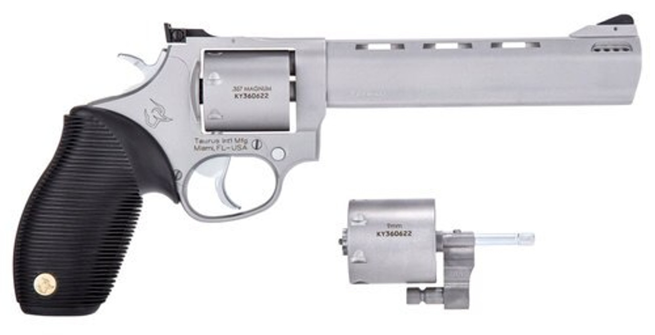 *USED* Taurus 692 Standard Revolver Set, .357 Mag / .38 Special / 9mm, 6.5" Barrel, 9mm Cylinder, SS Finish, 7rd - Target Shooting | The Gun Shop