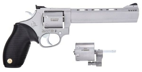 Taurus 692 Standard Revolver Set, .357 Mag / .38 Special / 9mm, 6.5" Barrel, 9mm Cylinder, 7rd, SS Finish - Target Shooting | The Gun Shop