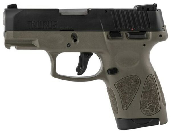 Taurus G2S. .40 S&W, 3.26" Barrel, 7rd, Black Slide, OD Green