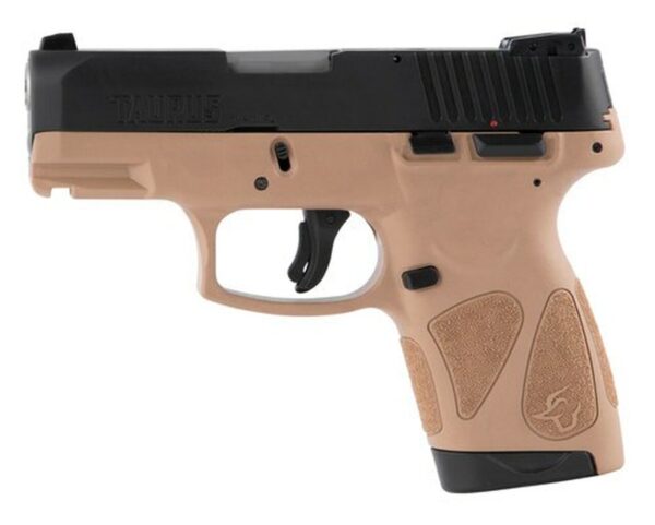 Taurus, G2S, Single Action, Sub Compact Pistol, 40 S&W, 3.25" Barrel, Polymer Frame, Tan Finish, Fixed Front Sight With Adjustable Rear, 7 Round, 2 Magazines