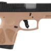 Taurus, G2S, Single Action, Sub Compact Pistol, 40 S&W, 3.25" Barrel, Polymer Frame, Tan Finish, Fixed Front Sight With Adjustable Rear, 7 Round, 2 Magazines - Concealed Carry Guns | The Gun Shop