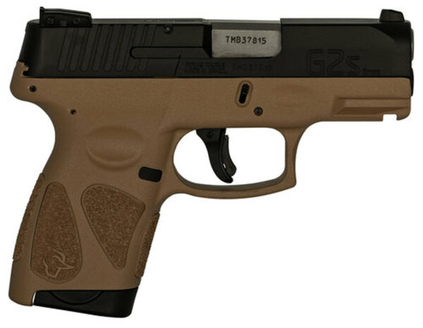 Taurus G2S, 9mm, 3.26", 7rd, Black Carbon Slide, Tan Frame - Concealed Carry Guns | The Gun Shop