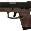 Taurus G2S, 9mm, 3.26" Barrel, 7rd, Black Slide, Brown