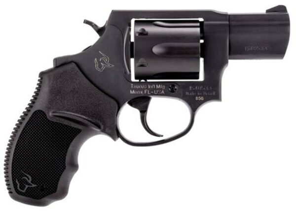 Taurus, 856, Revolver, Small Frame, 38 Special, 2" Barrel, Steel Frame, Black, Rubber Grips, Fixed Sights, 6Rd - Concealed Carry Guns | The Gun Shop