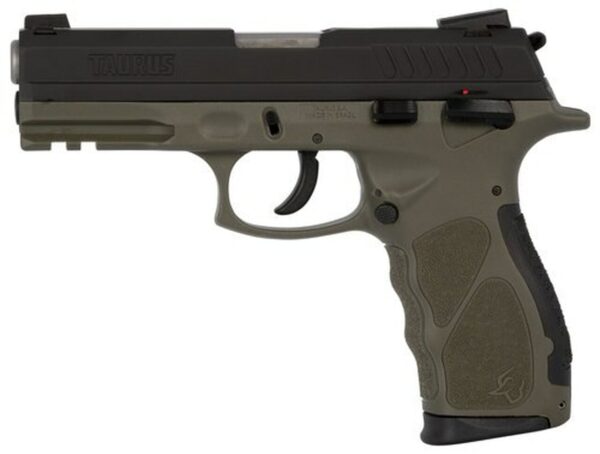 Taurus TH9, 9mm, 4.25" Barrel, 17rd, Black Slide, OD Green