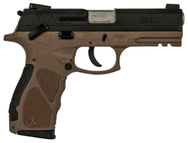 Taurus TH9 Compact, 9mm, 3.54" Barrel, 13rd/17rd, Black Slide, Brown - Concealed Carry Guns | The Gun Shop