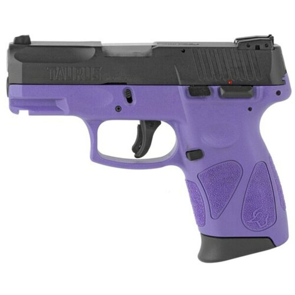 Taurus G2C2C Compact Pistol 9MM 3.2" Barrel, Dark Purple Frame, Blue Slide, Adjustable Sights, 12Rd Mag