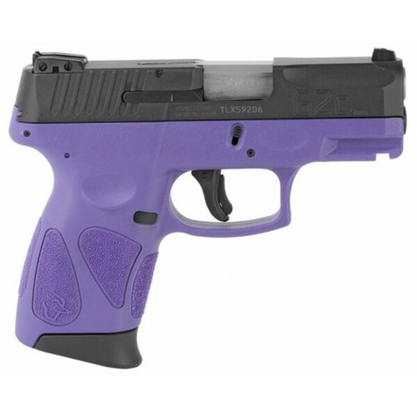 Taurus G2C2C Compact Pistol 9MM 3.2" Barrel, Dark Purple Frame, Blue Slide, Adjustable Sights, 12Rd Mag - Concealed Carry Guns | The Gun Shop