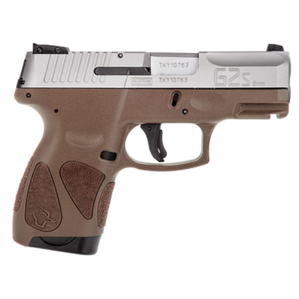 Taurus G2S Slim 9mm 3.25" Barrel Brown Polymer Grip, SS Slide 7rd Mag - Concealed Carry Guns | The Gun Shop