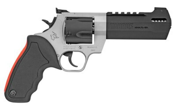 Taurus Raging Hunter 454 Casull, 5.125", Black Rubber Cushion Insert Grip, Stainless, 5rd