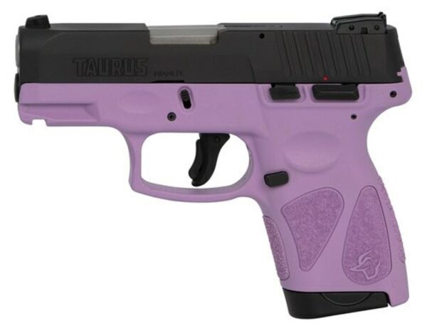 Taurus G2S, 9mm, 3.26" Barrel, 7rd, Black Slide, Purple