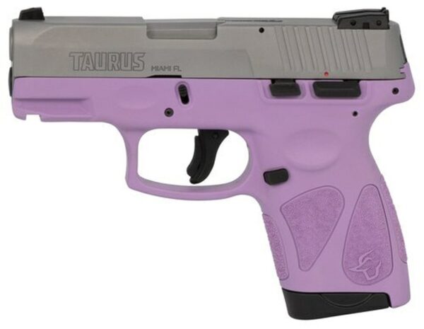 Taurus G2S, 9mm, 3.26" Barrel, 7rd, Stainless Slide, Purple
