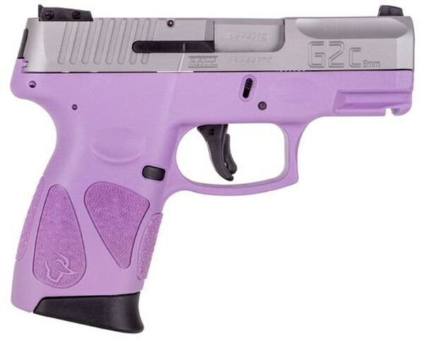 Taurus G2c, 9mm, 3.25" Barrel, 12rd, Light Purple/Stainless Steel - Concealed Carry Guns | The Gun Shop