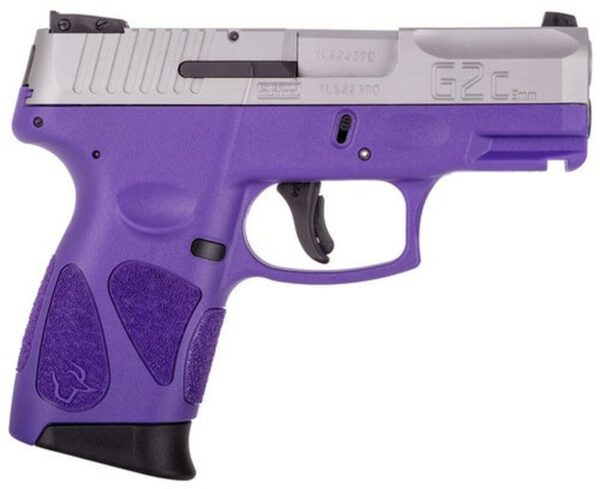 Taurus G2c, 9mm, 3.25" Barrel, 12rd, Dark Purple Frame, Stainless Steel Slide - Concealed Carry Guns | The Gun Shop