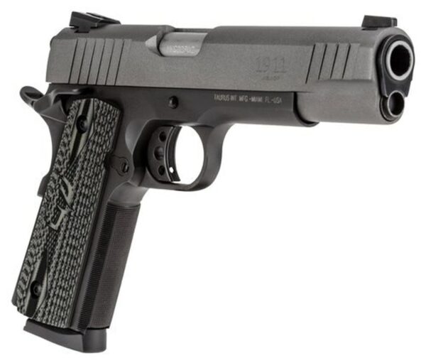 Taurus 1911, 45 ACP, 5" Barrel, 8rd, Black Frame, Gray Slide