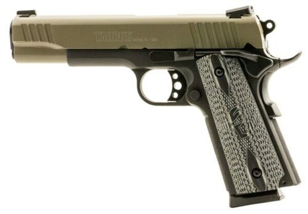 Taurus 1911, 45 ACP, 5", 8rd, Novak Sights, Black Frame, Sand Slide